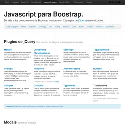 Javascript · Twitter Bootstrap