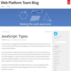 Web Platform Team Blog