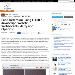 Face Detection using HTML5, Javascript, Webrtc, Websockets, Jetty and OpenCV