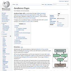 JavaServer Pages: Wiki
