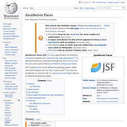 JavaServer Faces - Wikipedia