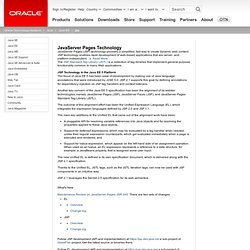 JavaServer Pages Technology