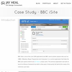 Jay Heal Portfolio - Case Study