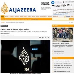 Call to free Al Jazeera journalists - Middle East