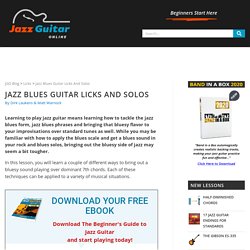 Jazz Blues Guitar Licks & Solos