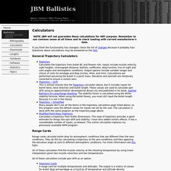 JBM - Calculations