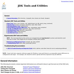 JDK Development Tools