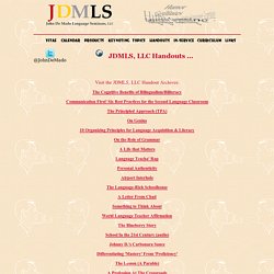 JDMLS, LLC Handouts