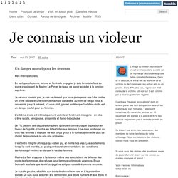 Je connais un violeur