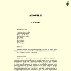 Jean Anouilh : Antigone