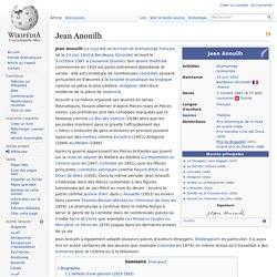 Jean Anouilh (Article de Wikipédia)