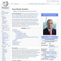 Jean-Claude Juncker Président 2005-2006