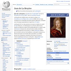 Jean de La Bruyère