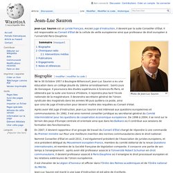 Jean-Luc Sauron - Droit Européen