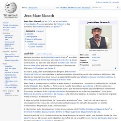 Jean-Marc Manach