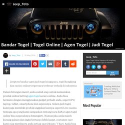Jeep_Toto - Bandar Togel