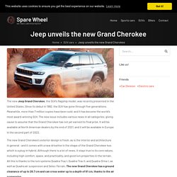 Jeep unveils the new Grand Cherokee