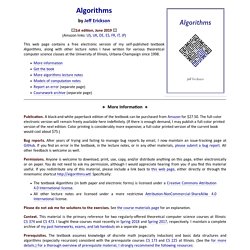 Jeff Erickson's Algorithms, Etc.