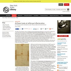 A Closer Look at Jefferson's Declaration