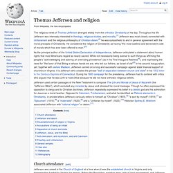 Thomas Jefferson and religion
