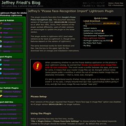 Picasa Face-Recognition Import