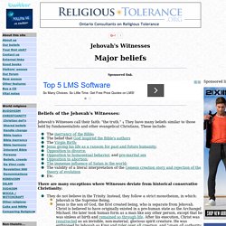 Jehovah's Witnesses' beliefs