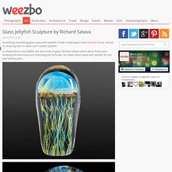 Glass Jellyfish Sculpture by Richard Satava