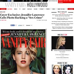 Jennifer Lawrence Calls Photo Hacking a “Sex Crime”