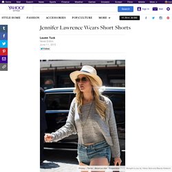 Jennifer Lawrence Wears Short Shorts
