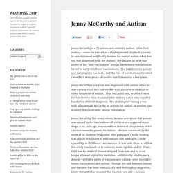 Jenny McCarthy and Autism – AutismSD.com