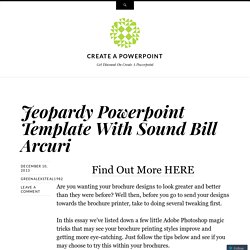 Jeopardy Powerpoint Template With Sound Bill Arcuri