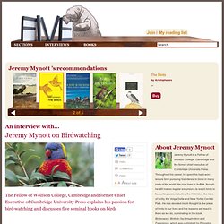 Jeremy Mynott on Birdwatching