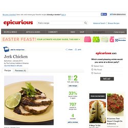 Jerk Chicken Recipe at Epicurious
