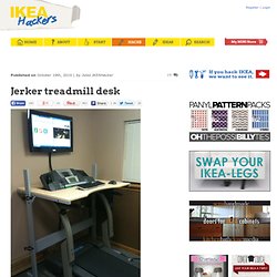 Jerker treadmill desk