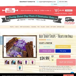 Beef Jerky Treats for Dogs - Made in the USA - Grain Free-100% Natural - The Dog Bakery