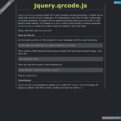 jeromeetienne.github.io/jquery-qrcode/
