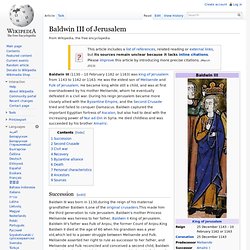 Baldwin III of Jerusalem