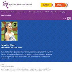 Jessica Horn » African Feminist Forum