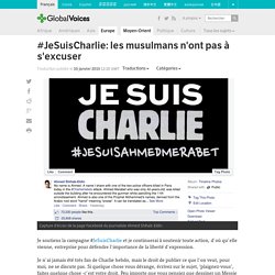 #JeSuisCharlie: les musulmans n’ont pas à s’excuser