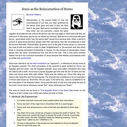 Jesus as a reincarnation of Horus