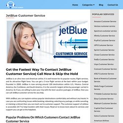 Jetblue Customer Service Phone Number