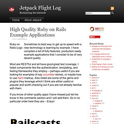 Jetpack Flight Log » High Quality Ruby on Rails Example Applications