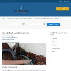 Hydro Jetting Services Archives - Find A Great Plumber