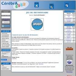 Jeu du dictionnaire