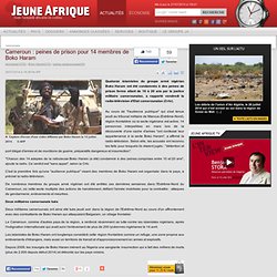 Cameroun : peines de prison pour 14 membres de Boko Haram