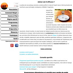 Jeuner nettoie l'organisme ? - Shiretoko