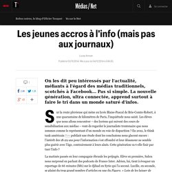 Les jeunes accros à l'info (mais pas aux journaux)