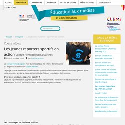 Collège Bergson - Garches - Les Jeunes reporters sportifs en action