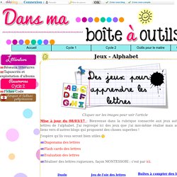 Jeux - Alphabet - Dans ma boite à outils