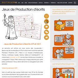 Jeux de Production d’écrits